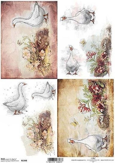 Next Goose Reispapier Decoupage