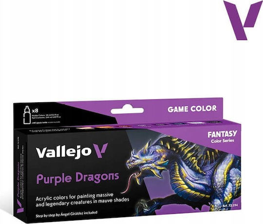 Acrylicos Vallejo Model Making Paint Purple Dragons 18ml