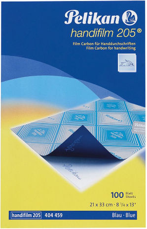 Pelikan Stempel in Blau Farbe
