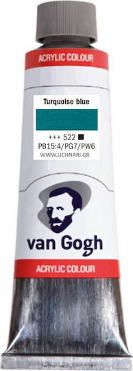 Royal Talens Van Gogh Acrylic Acrylic Paint Set Turqoise Blue 522 40ml 1pcs 22055220