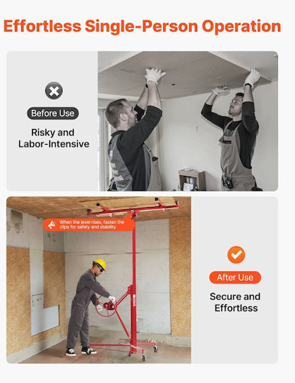 Vevor Lifting & Pulling Equipment for Weight Load up to 68kg Red