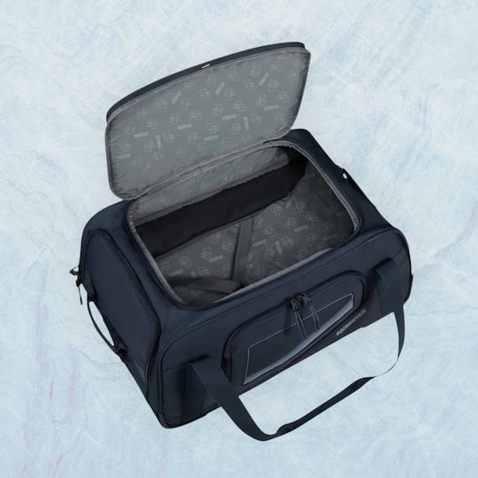 American Tourister Duffle S Сак Вояж 50лт Син с колела Текстилен Д55xШ25xВ35см.