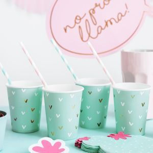 PartyDeco Paie De hârtie Albastre BB- 10buc