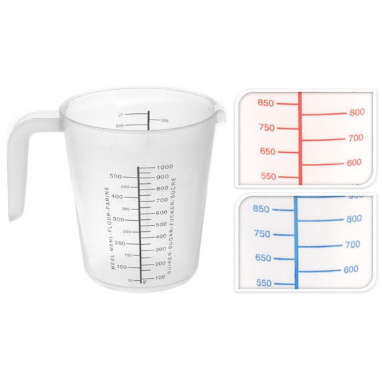 Πλαστικός Δοσομετρητής Κουζίνας 1000ml 3τμχ Πλαστικός Δοσομετρητής Κουζίνας 1000ml 3τμχ