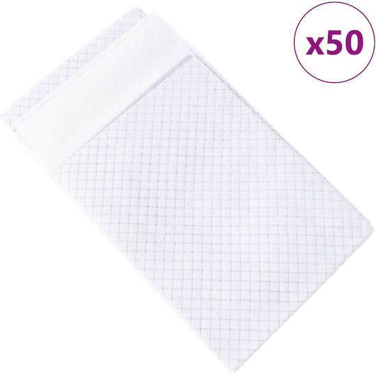vidaXL Επιδαπέδια Πάνα Σκύλου 80x80cm 50τμχ