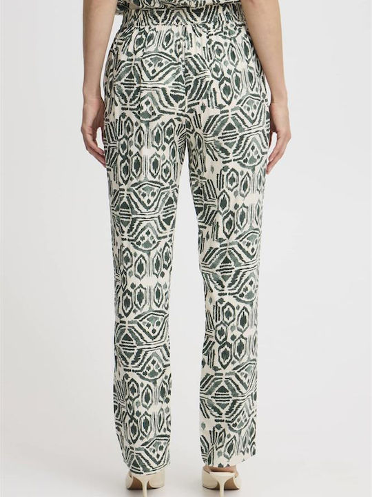 Damen Stoff Hose mit Gummizug Embrime