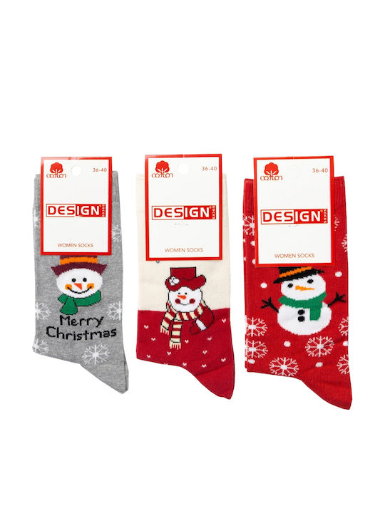 Design Women's Christmas Socks Multicolour 3Pack