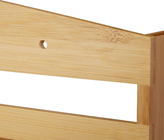 Relaxdays Bamboo Tabletop Spice Rack with Stand Brown 10pcs