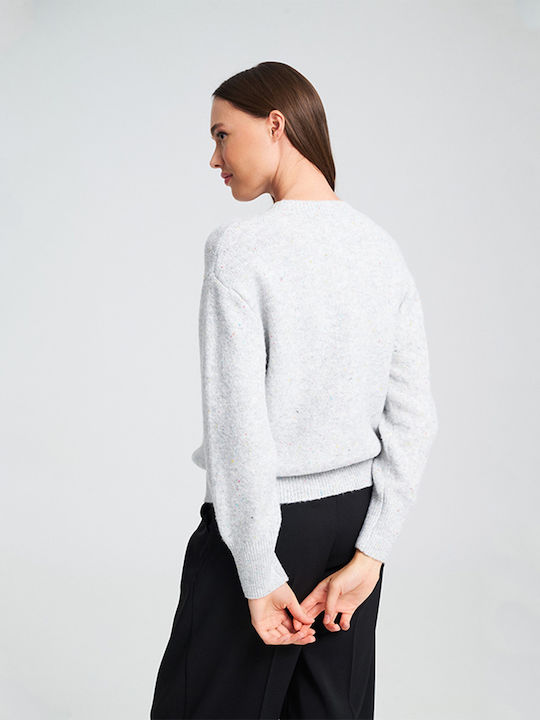 Reina Women's Knitted Cardigan Grey