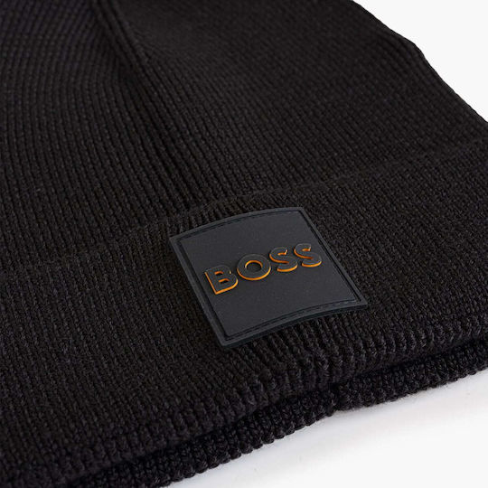 Beanie Ανδρικός Σκούφος Πλεκτός σε Μαύρο χρώμα