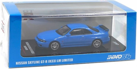 Macheta Auto Nissan Skyline Gt-r R33 Blue 1:64 Inno