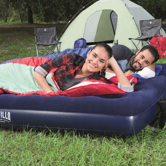 Bestway Saltea Gonflabilă de Camping King Size 203x183x22εκ. Albastru