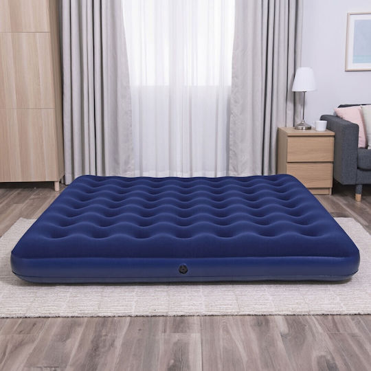 Bestway Saltea Gonflabilă de Camping King Size 203x183x22εκ. Albastru