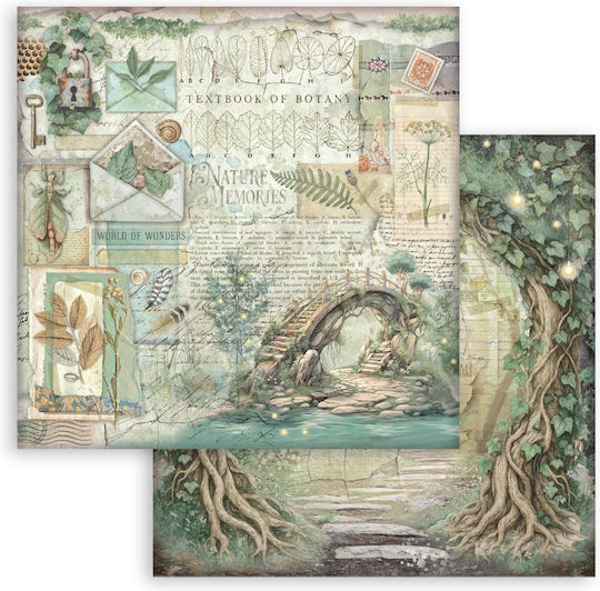Χαρτιά Scrapbooking 10τεμ 30.5×30.5cm Stamperia Herbarium Silvae