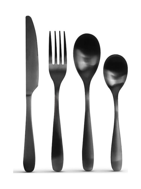 Bewello Besteckset Schwarz 16Stück