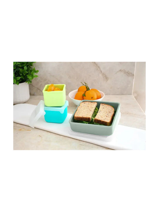 Melii Cutie pentru Mâncare Silicon Verde 1buc