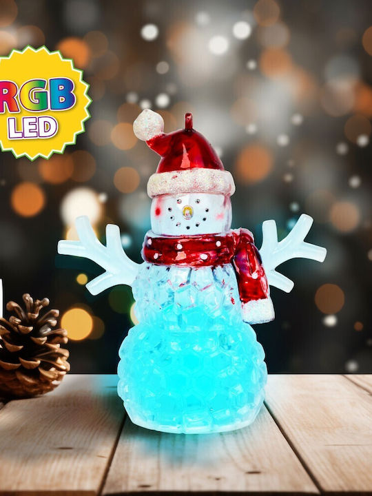 Om De Zăpadă De Crăciun Led Roșu Rgb Led 9 X 8 X 5 Cm
