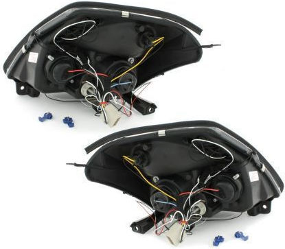 Lumini Frontale Ochi De Înger Lumini LED Citroen C2 2003-2008 Lămpi Negre H1 Set 2 Bucăți Citroen Sonar