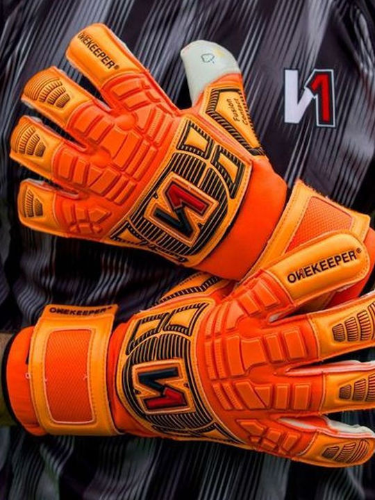 Onekeeper Fusion Contact Adults Goalkeeper Gloves Beige