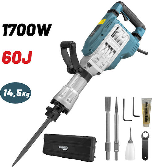 Bormann Pro BDH3600 Impact Demolitionist Electric 1700W with Chuck HEX