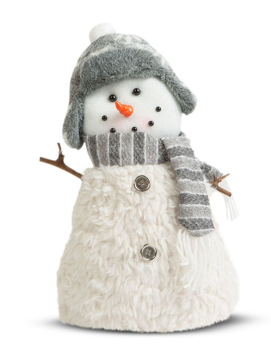 Globiz Weihnachtsfigur Schneemann Dekoration Hut 35 x 22 cm