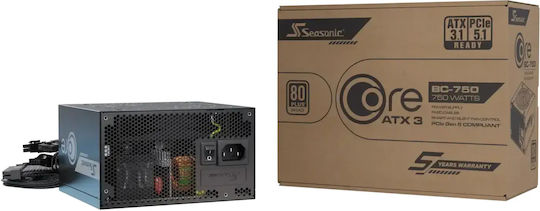 Seasonic BC ATX 3.1 750W Μαύρο Τροφοδοτικό Υπολογιστή Full Wired 80 Plus Bronze