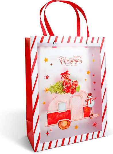 Plastik Tasche für Geschenke Burgundy 32x11x25cm.