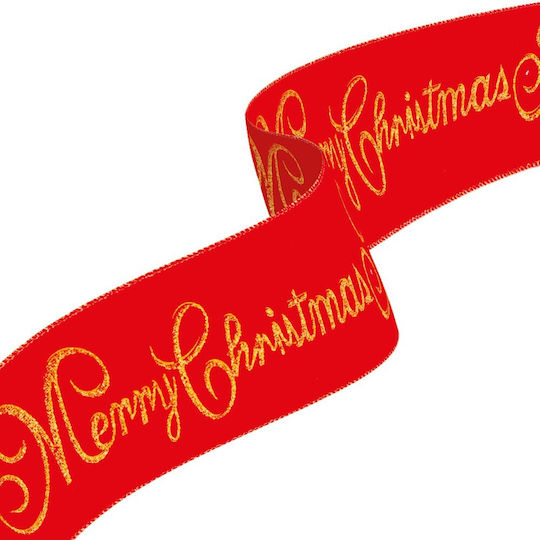 Alista Home Christmas Ribbon Red 60x8cm 1pc