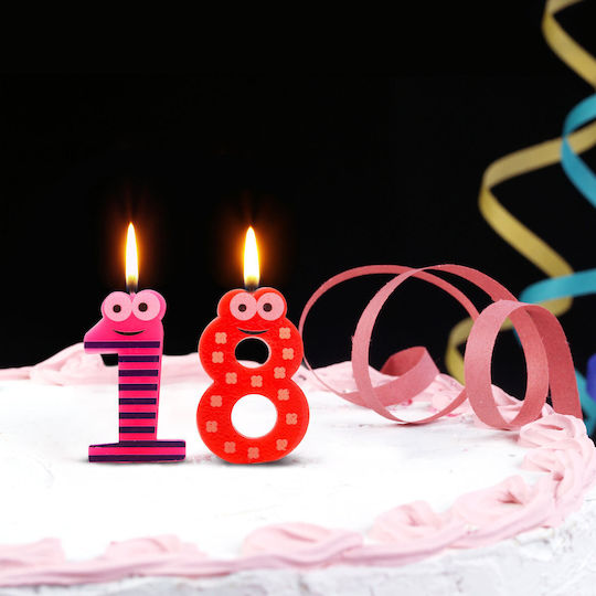 Candle Cake In Shape Number 6