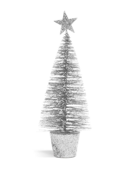Mini Artificial Pine Decoration Glitter 18 Cm 4 Colors