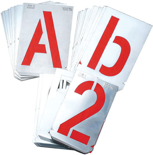 Set Number Templates 0-9/10 Pieces 10 Mm