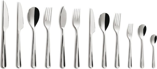 Comas Spoon Set Dinner Stainless Silver 20.8cm 6pcs