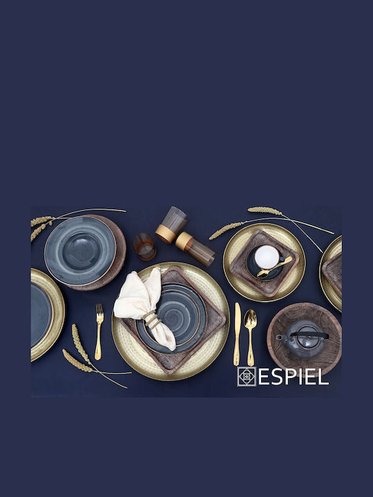 Espiel Empire Σετ Κουτάλια Γλυκού/Παγωτού Ανοξείδωτα Χρυσό 15cm 12τμχ