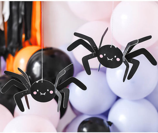 PartyDeco Κρεμαστό Διακοσμητικό για Party Halloween σε Μαύρο χρώμα 6τμχ 17εκ.