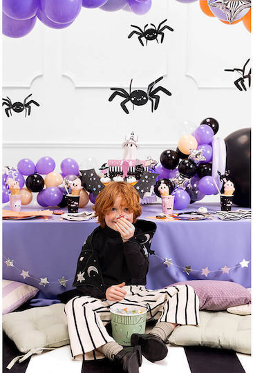 PartyDeco Κρεμαστό Διακοσμητικό για Party Halloween σε Μαύρο χρώμα 6τμχ 17εκ.