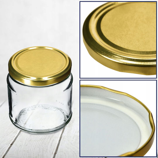 Kadax Kadax Lebensmittelabdeckungen für Lebensmittelbehälter aus Metallischer Material Durchmesser 6,3cm in Gold Farbe 26962 100 Stück