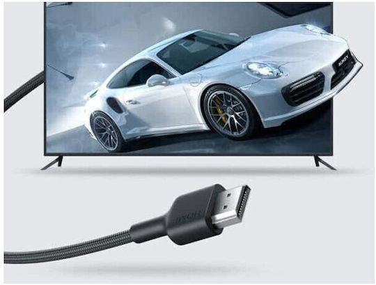 Aukey HDMI 2.0 Premium High Speed 4K 60Hz HDR Braided Cable HDMI Male - HDMI Male 2m 2 Pieces Red / Black 2 Pieces