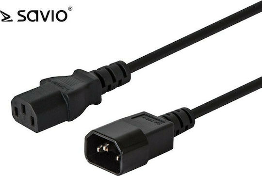 Savio power cable Schuko - IEC C14 Кабел 1.2м Черен (CL-99)