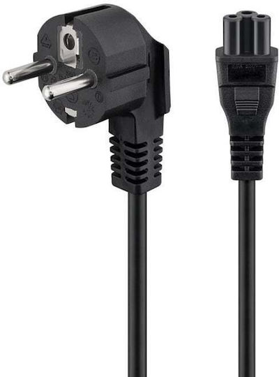 Powertech Schuko - IEC C5 Cablu 1.5m Negru (CAB-P028)