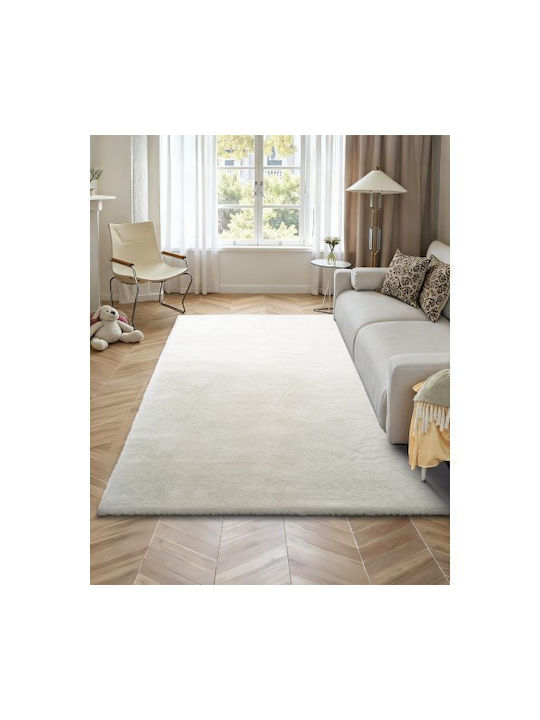 Vevor Χαλί Αντιολισθητικό Γούνινο 244x305cm Λευκό Ιβουάρ