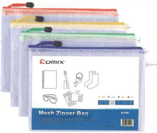 Next Folder Transparent with Zipper for Paper A6 10pcs