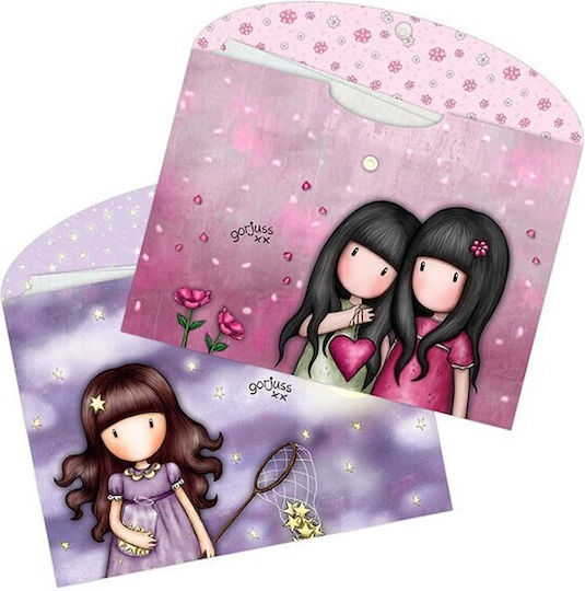 Santoro Folder with Button for Paper A4 Multicolour Catch A Falling Star & You Can Have Mine 669GJ07