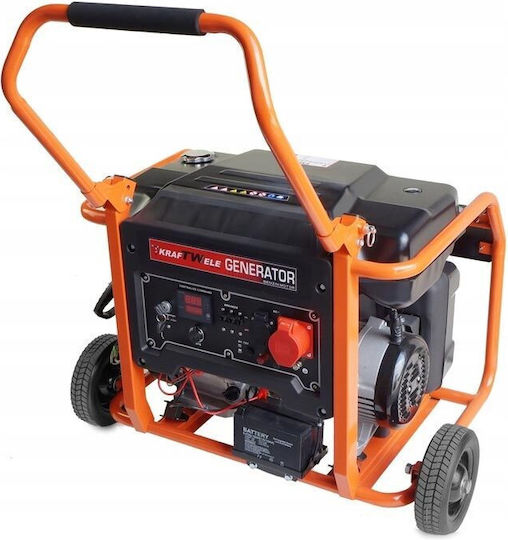 Kraftwele Generators Benzin mit Kickstart und Rädern