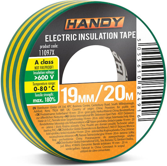 Handy Isolierband 19mm x 20m 10Stück Gelb