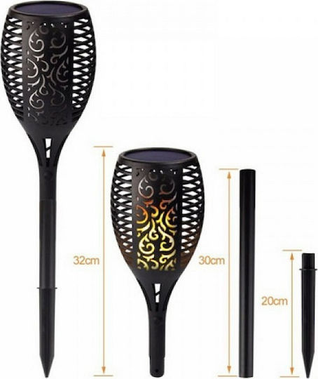 Spiked Solar Light Torch with Photocell