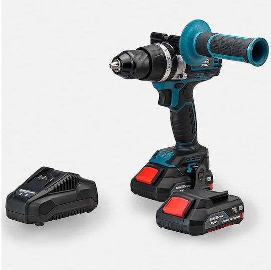 Bormann Pro BBP5140 Percussive Battery Brushless Drill Driver 20V 2x2Ah