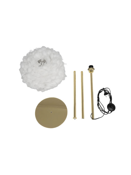 GloboStar Floor Lamp H150xW40cm. with Socket for Bulb E27 Beige