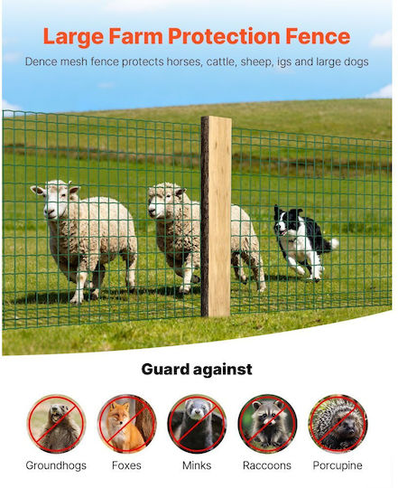 Vevor Wire Fencing Galvanized Green