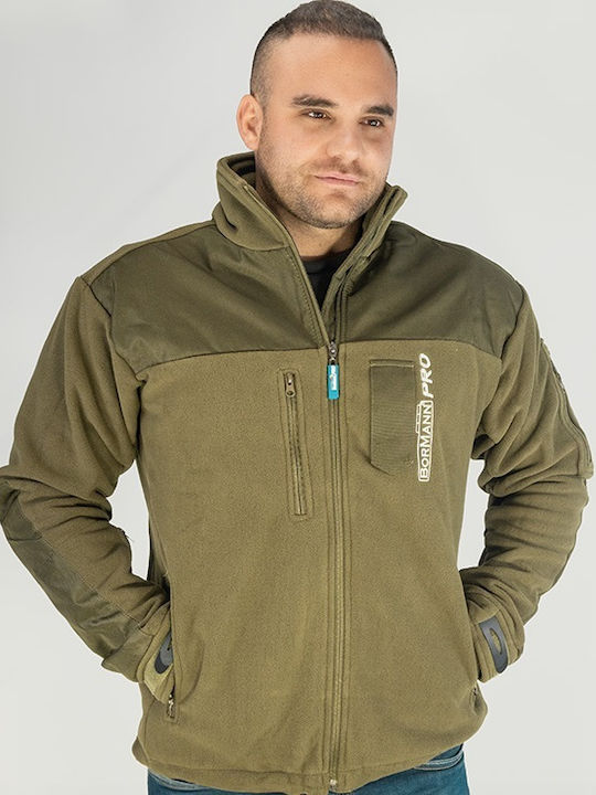 Bormann Bologna Work Jacket with Fleece Lining Khaki