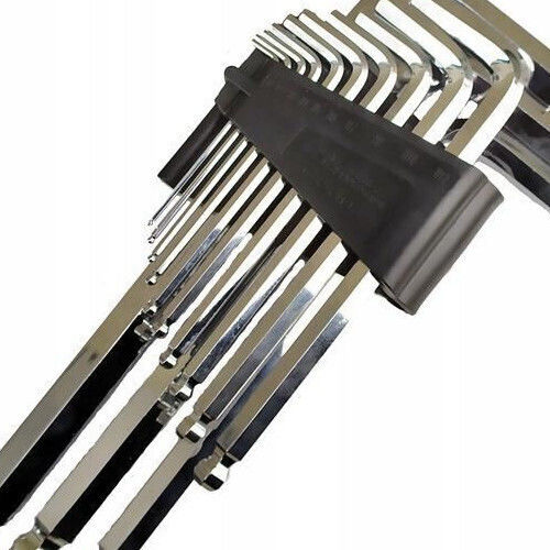 Long Hexagonal Allen Ballpoint Keys 2-19 Mm Set 13 Pieces Richmann Exclusive